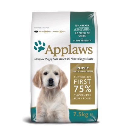 Applaws Puppy Chicken, Small &amp; Medium Breeds, 7,5 kg.