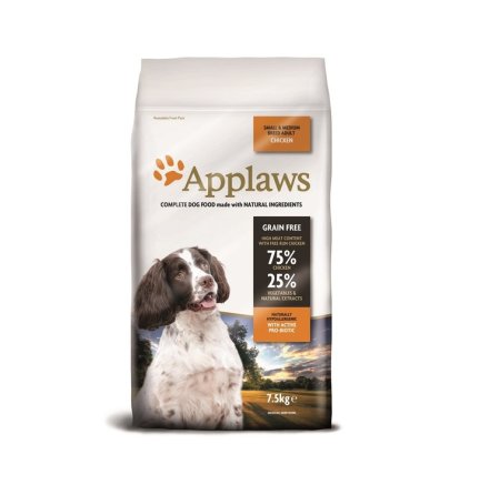 Applaws Adult, Chicken, Small &amp; Medium Breeds, 7,5 kg.