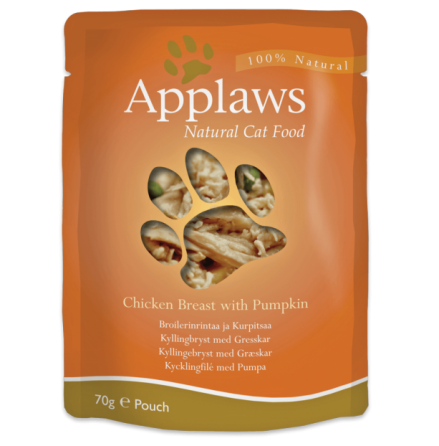 Applaws Pouch, Chicken Breast with Pumpking, 12 x 70 gr.