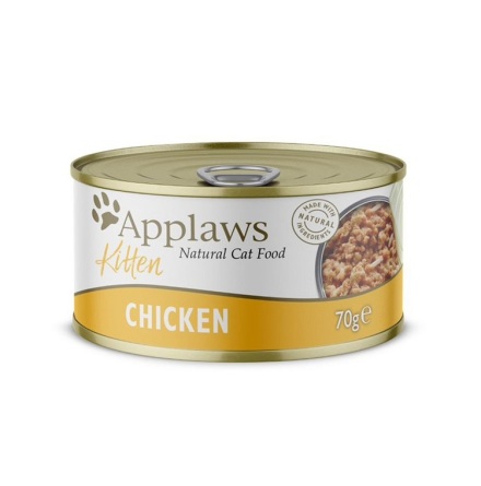 Applaws Kitten bltmat, Chicken, 24 x 70 gr.