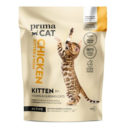 - PrimaCat Kitten kyckling, 1,4 kg. -