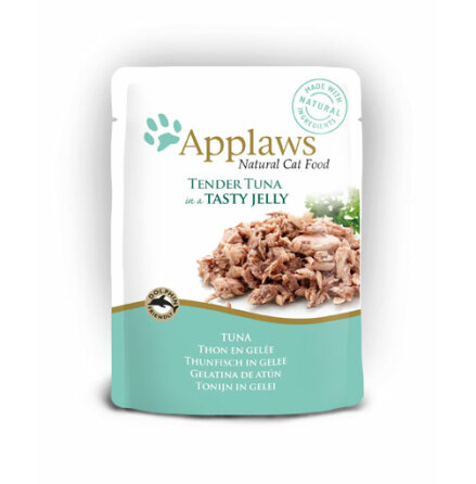 - Applaws Jelly Pouches, Tuna in Jelly, 16 x 70 gr. -