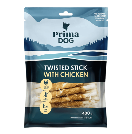 - PrimaDog Tuggpinne med kyckling, 13 cm./45 st. -