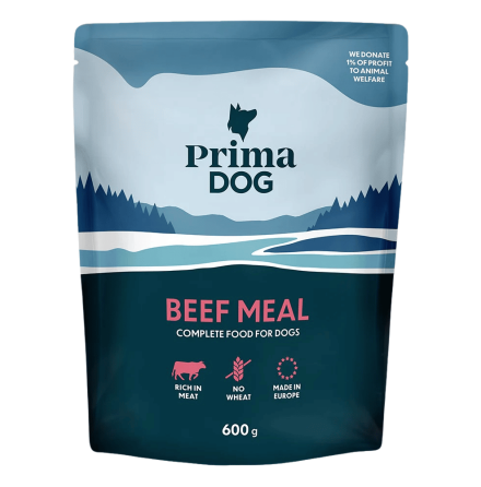 - PrimaDog Biff-portionsm�ltid 600 gr. -